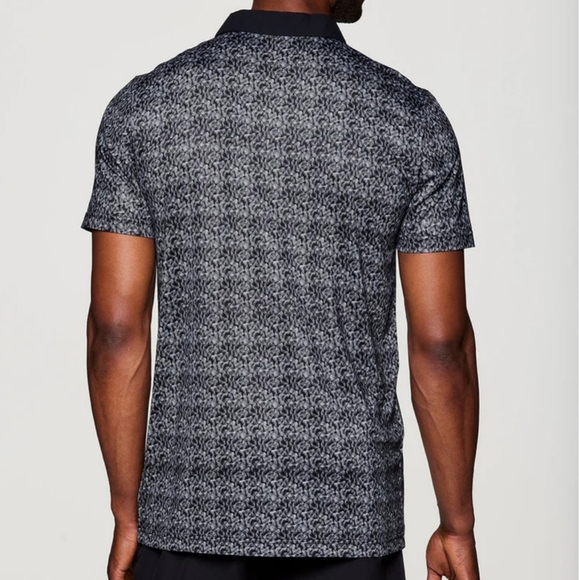 RBX Stay On Course Black/Gray Geometric Polo Men's Medium - Picture 10 of 10